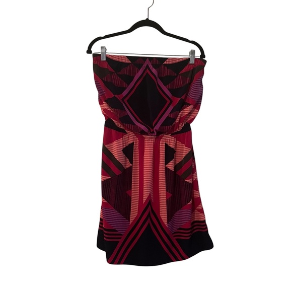 Express Women's Multi Color Strapless Dress Size M - Picture 1 of 3